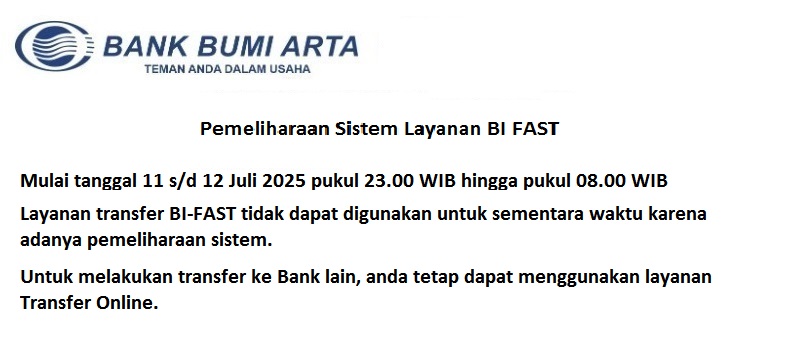 Pemeliharaan Sistem BI FAST